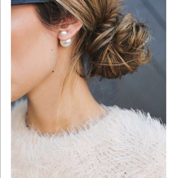 Target Jewelry - Faux Pearl Front to Back Earrings